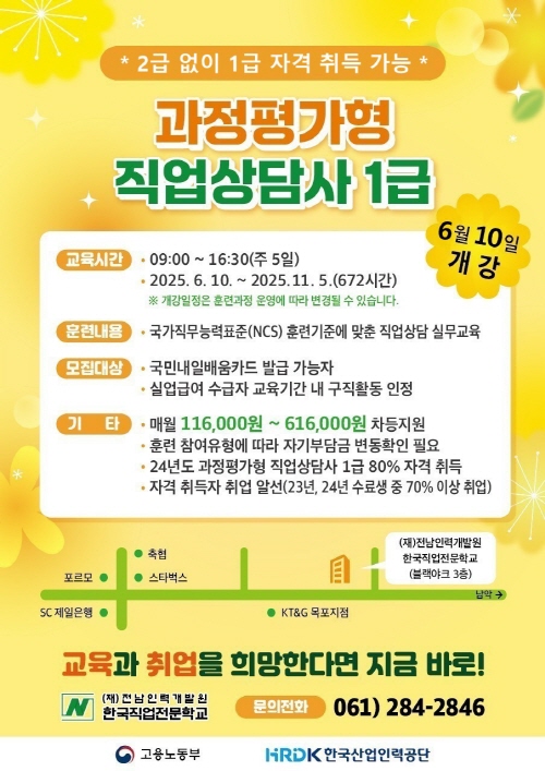 [과정평가형 자격] 직업상담사 1급 자격취득 과정